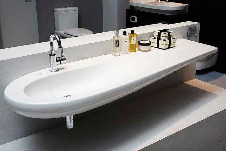 Раковина Laufen Alessi One 8.1497.1 (детальная фотография), белые