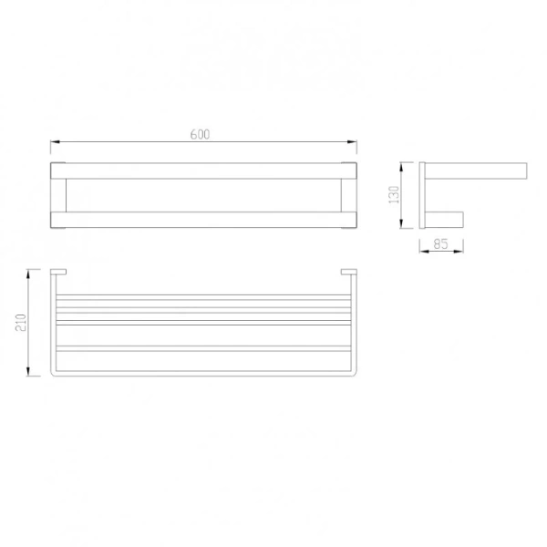 Полотенцедержатель Abber Westen золото матовое AA1758G (детальная фотография), современные, hi-tech