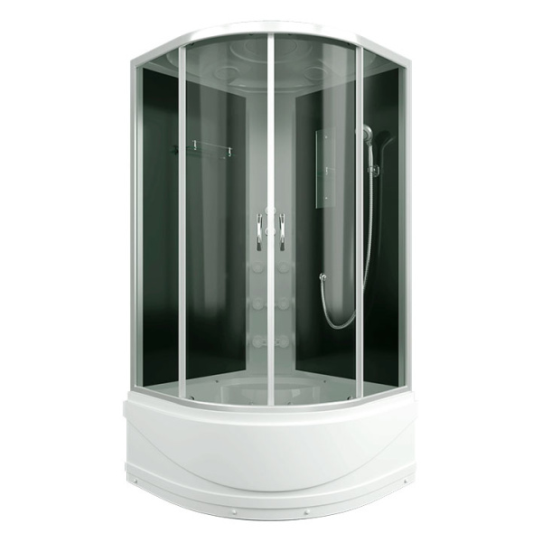 Душевая кабина Erlit Comfort ER3509TPF-C 90х90 см угловая (детальная фотография), со стеклянными задними стенками