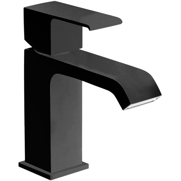 Смеситель для раковины Cezares Porta с донным клапаном, черный матовый PORTA-LS1-NOP (детальная фотография)