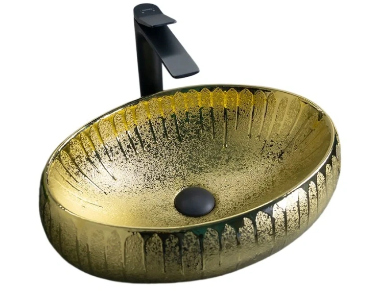 Раковина GID Lago 9030g 48 см золото 52234 (детальная фотография)