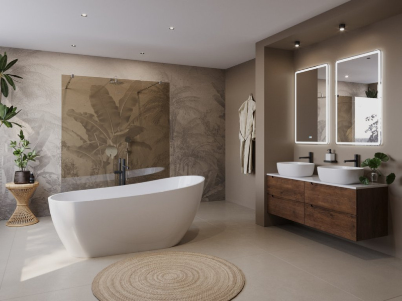 Ванна акриловая BelBagno 170x80 см отдельностоящая BB704-1700-800-K (детальная фотография), без гидромассажа, большие