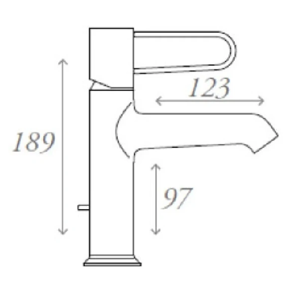 Смеситель для раковины Jacob Delafon Odeon Rive Gauche хром E21028-CP-CP (детальная фотография), для раковины
