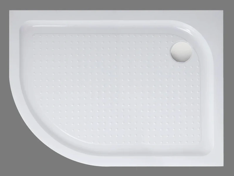 Душевой поддон BelBagno Tray-BB-RH 100х80 см акриловый левый TRAY-BB-RH-100/80-550-15-W-L (детальная фотография)