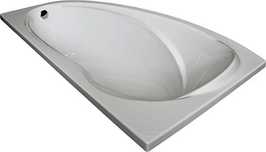 Ванна акриловая 1MarKa Julianna 160 х 95 см, цвет белый, левая/правая, 01дж1695л/п (детальная фотография), белые