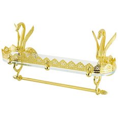 Полочка для ванной Migliore Luxor с прозрачным стеклом