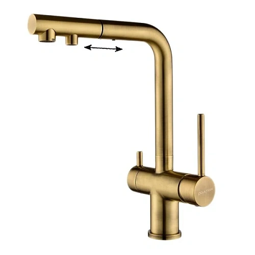 Смеситель для питьевой воды Paulmark Serpentine бронза - фото 10