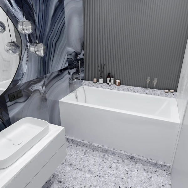 Ванна акриловая Lavinia Boho Element 170x80 см белая 37090080 (детальная фотография), прямоугольные