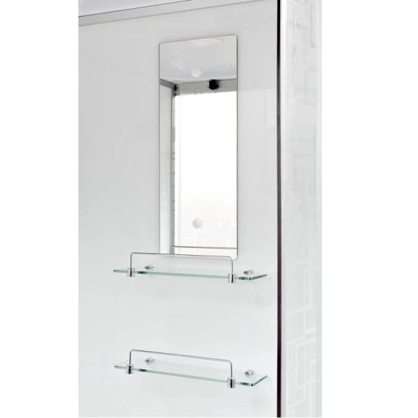 Душевая кабина Deto EM 120x80 см левая EM2712LN (детальная фотография), хромированный профиль