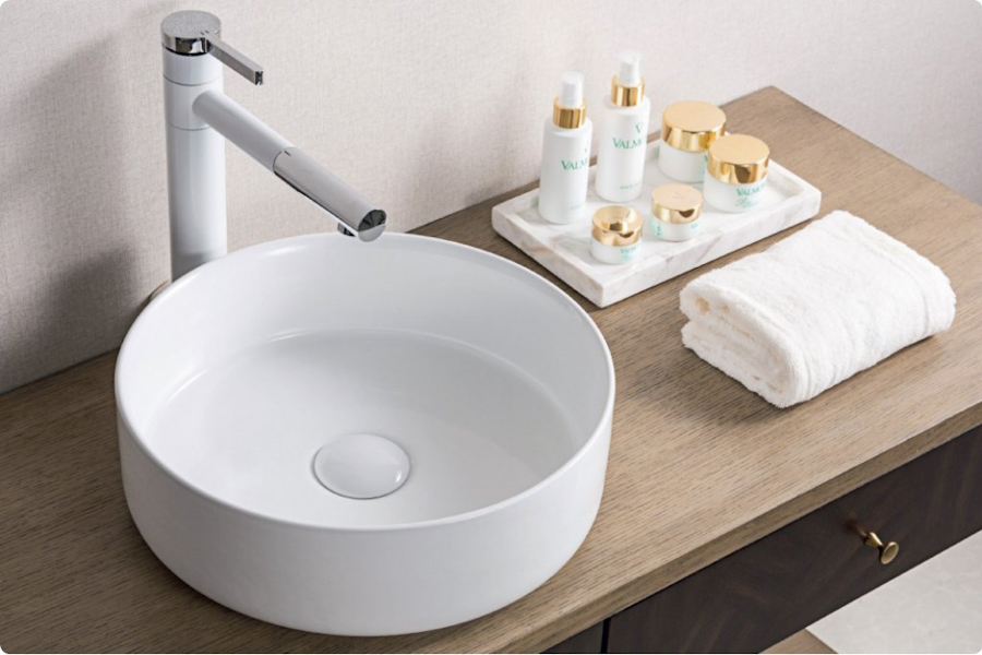 Раковина BelBagno 36 см накладная BB1357 (детальная фотография), одинарные, недорогие