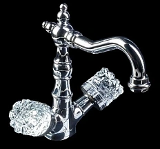 Смеситель для раковины Boheme Crystal с поворотным изливом