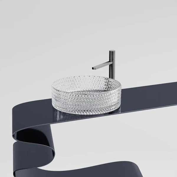 Раковина Ceramica Nova Cristal 36 см прозрачная CN6062 (детальная фотография), другие