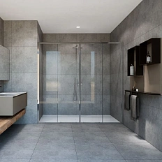 Душевая дверь в нишу Vincea Garda VDS-1G2180 см профиль хром