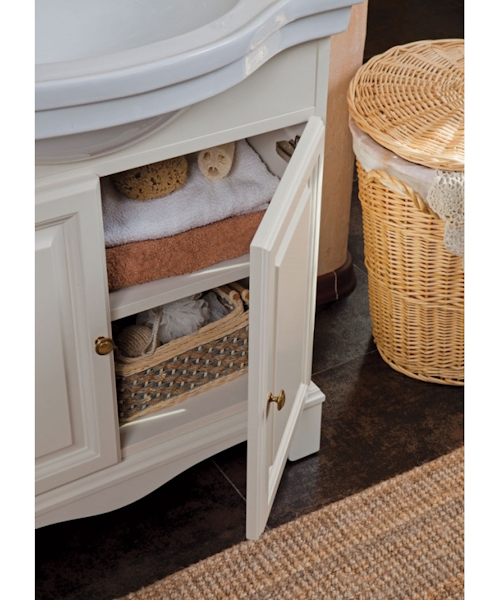 Тумба под раковину, цвет слоновая кость матовый, фурнитура бронза, La Beaute Michel BMI80AVO.BR (детальная фотография) index_1