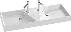 Раковина Jacob Delafon Rythmik 120 см двойная, белая