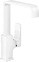 Смеситель для раковины Hansgrohe Metropol матовый белый