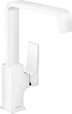 Смеситель для раковины Hansgrohe Metropol матовый белый
