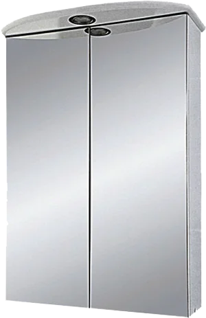 Зеркальный шкаф с подсветкой Misty Мимоза 50 см белый Э-Мим04050-01Сп (детальная фотография)