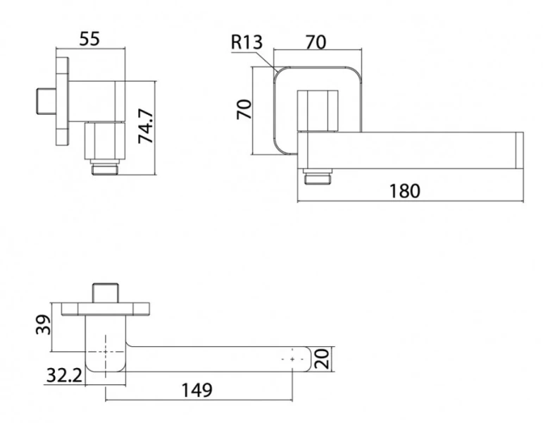 Излив IDDIS Slide черный SLIBL0Si63 (детальная фотография), нет в наличии