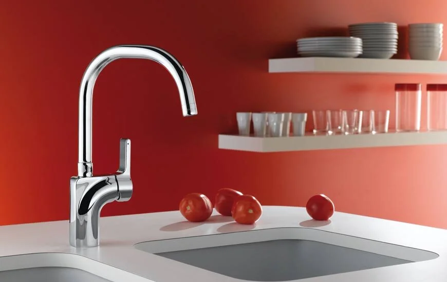 Смеситель для кухни Jacob Delafon Singulier однорычажный E10877-CP (детальная фотография), современные, hi-tech