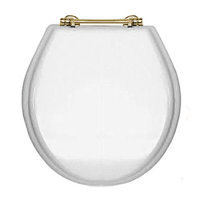 Крышка-сидение с микролифтом Devon & Devon Rose/Blues петли золото 3IBSEBIARO (детальная фотография)