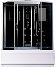 Душевой бокс River Wisla 170x80 см с поддоном стекло тонированное