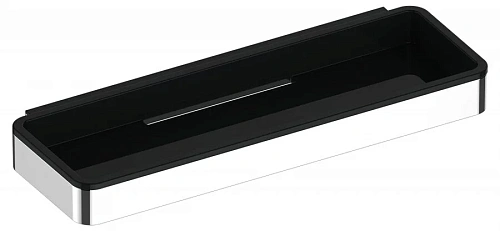 Полочка для ванной Keuco Plan хром/черный - фото 1