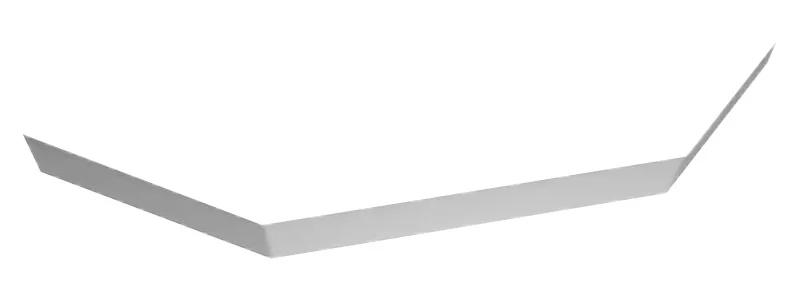 Экран полуподиум Cezares Tray 100 см из искусственного мрамора TRAY-S-P-100-SCR-W (детальная фотография)