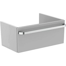 Тумба под раковину подвесная Ideal Standard Tonic II 80 см светло-серый глянцевый