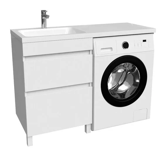 Тумба с раковиной напольная IDDIS Optima Home OPH12 120 см с ящиками (детальная фотография)