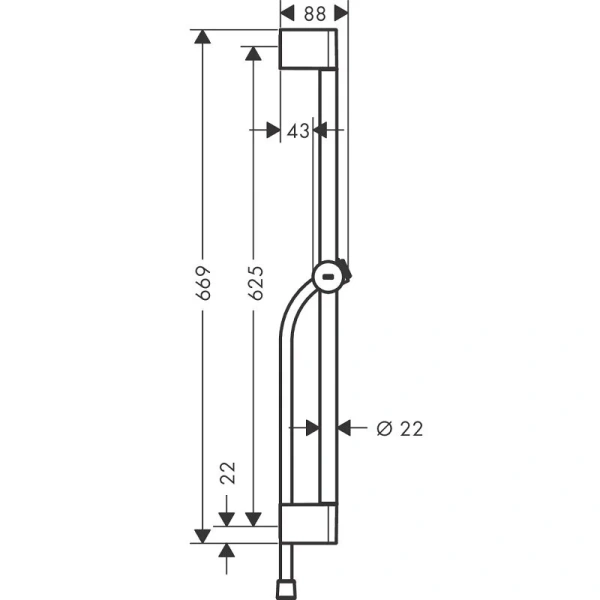 Душевой гарнитур Hansgrohe Pulsify хром 24400000 (детальная фотография), душевые гарнитуры