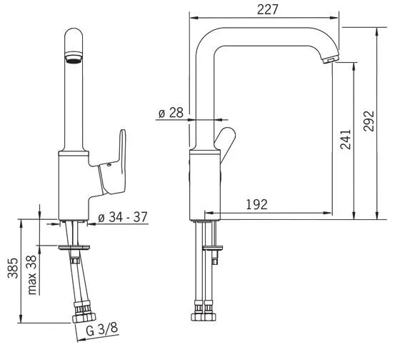 Смеситель для кухни Oras Aquita 2938F (детальная фотография), для кухни