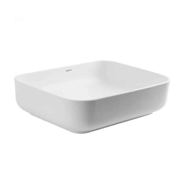 Раковина Abber Rechteck 50 см белая матовая AC2202MW (детальная фотография), белые