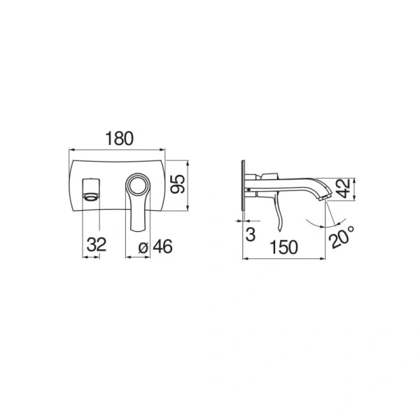 Смеситель для раковины Nobili Sofi золото SI98198GDP (детальная фотография), для раковины