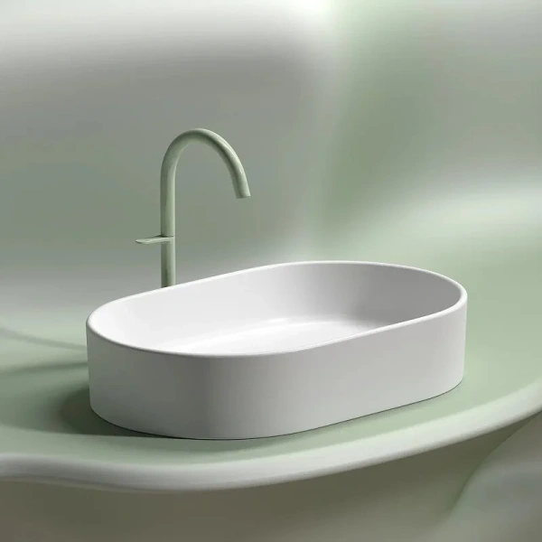 Раковина Ceramica Nova Element 60 см белая матовая CN6048MW (детальная фотография), в форме чаши, круглой формы