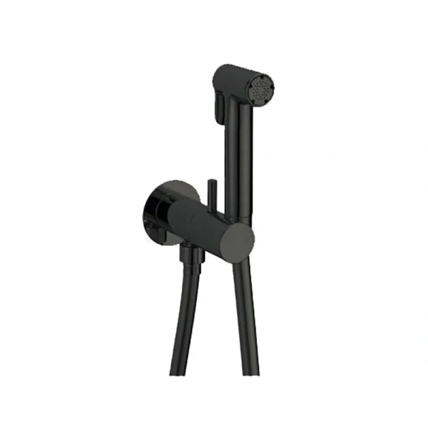 Гигиенический душ со смесителем Cisal Shower черный CV00797540 (детальная фотография)