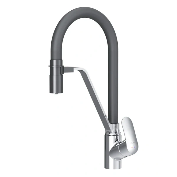 Смеситель для кухни AM.PM Like хром, черный F8007802 (детальная фотография)