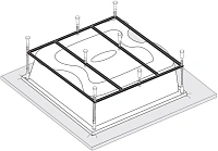 Каркас для ванны Vagnerplast 194×170 см металлический