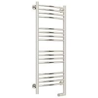 Полотенцесушитель электрический правый, цвет без покрытия перемычка выгнутая Сунержа Богема 2.0 1000х400