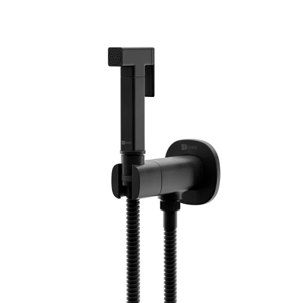 Гигиенический душ со смесителем Lemark Solo встраиваемый черный LM7172BL (детальная фотография)