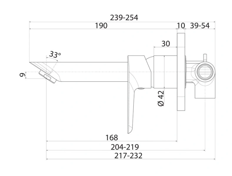 Смеситель для раковины IDDIS Cloud скрытого монтажа CLOSB00i65 (детальная фотография), для раковины