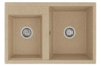 Мойка для кухни Акватон Делия 78 см песочная