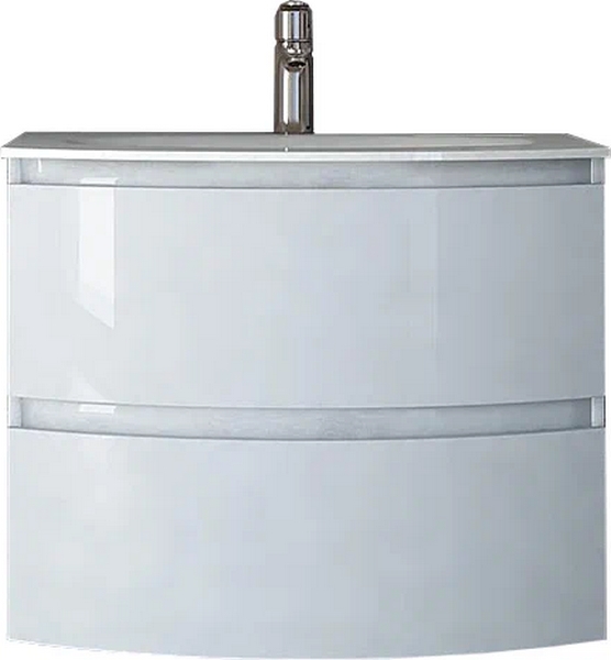 Тумба под раковину подвесная Cezares Vague 69 см Bianco Lucido 44220 (детальная фотография)
