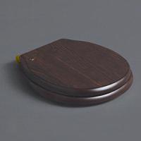 Крышка-сидение с микролифтом Simas Londra орех, петли золото