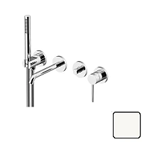 Смеситель для ванны Gattoni Circle Two белый