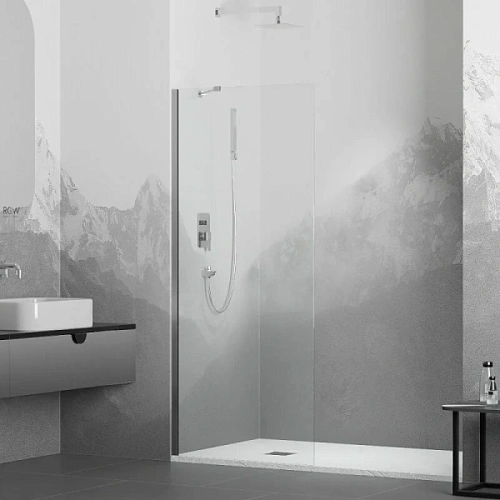 Душевая перегородка RGW Walk In WA-102 60 см профиль хром, стекло прозрачное - фото 1