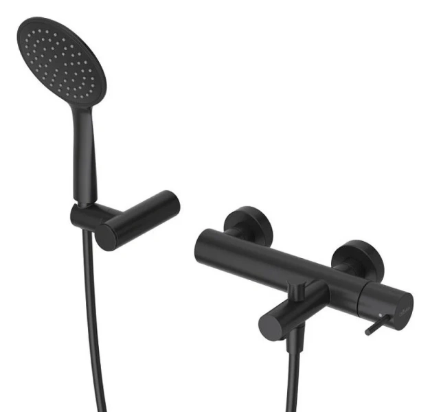 Смеситель для ванны Cezares Leaf черный матовый LEAF-VD-L-NOP (детальная фотография)