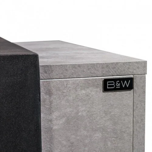 Тумба с раковиной подвесная Black&White Universe 100 см серая 903U1000 (детальная фотография), современная, hi-tech