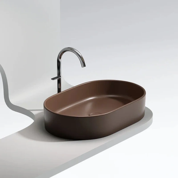 Раковина Ceramicanova Element 60 см темно-коричневая CN6048MDB (детальная фотография) index_1