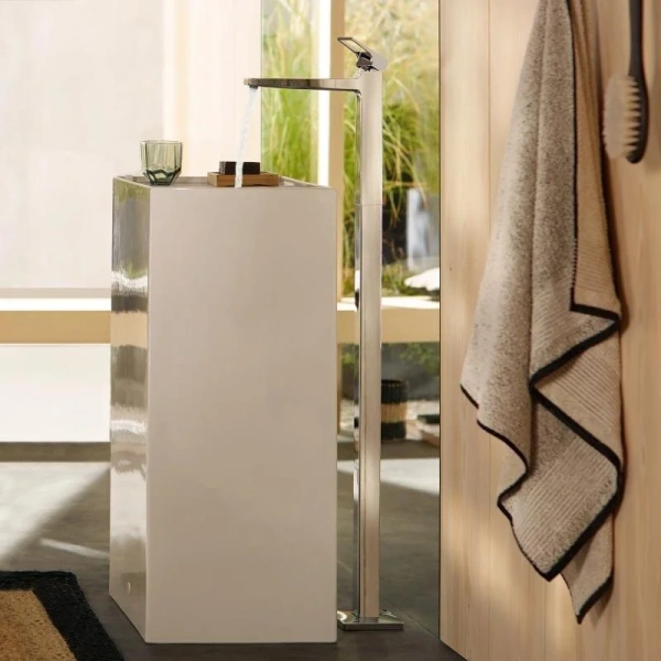 Смеситель для раковины Hansgrohe Metropol 74530000 с рукояткой-петлей (детальная фотография), современные, hi-tech